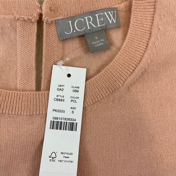 J.Crew Cashmere Blend Sleeveless Knit Top Women’s Small Pink NWT Style CB883 - Picture 3 of 9
